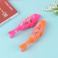 Electric Battery Operated Vibration Fish Toy With 3D Lights - Multicolor. 