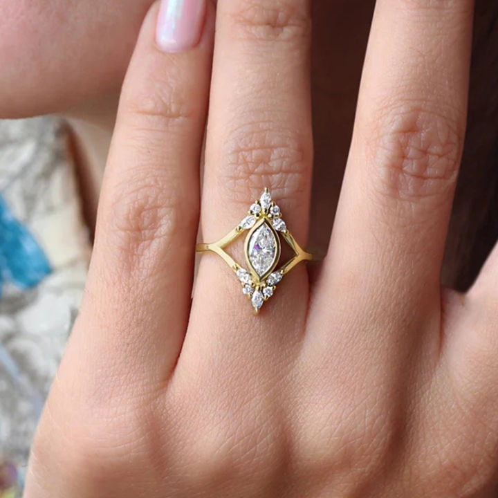 Huitan%20Modern%20Fashion%20Women%20Wedding%20Rings%20Geometric%20Shaped%20Gold%20Color%20Cubic%20Zirconia%20Ring%20Engagement%20Party%20Luxury%20Female%20Jewelry%20-%20Image%203