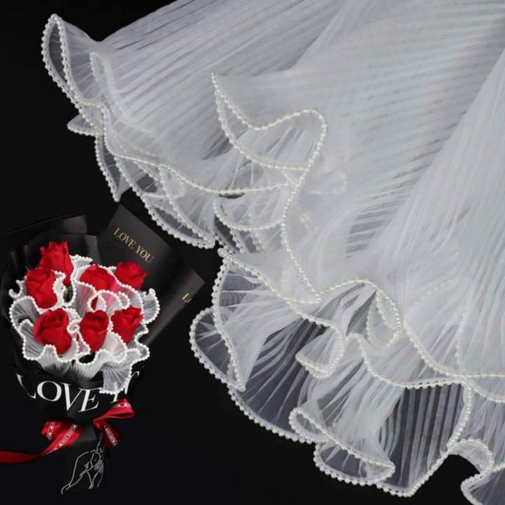 Wave%20Yarn%20Flower%20Wrapping%20Paper%20Pleated%20Yarn%20Florist%20Bouquet%20Packaging%20Lace%20Mesh%20Diy%20Flowers%20Gift%20Wrapper%20Supplies%2028Cmx4.5M%20-%20Image%202