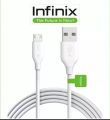 Infinix high speed USB Data Cable White imported high Quality Fast Charging Cable. 