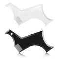 2pcs/set Beard Shaping Tool for Men – Multi-Line Beard Trimming Template with Built-in Comb, Beard Guide for Precise Shave Style.