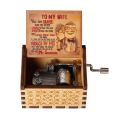 The Godfather Music Box Hand Crank Musical Box Carved Wooden Play The Theme Song of The Godfather Home Decor Christmas Gifts. 