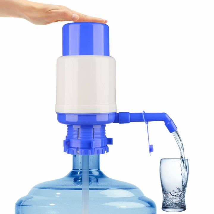 Manual Water Bottle Pump, Easy Drinking Water Pump, Easy Portable Manual Hand Press Dispenser Water Pump for Universal 2-5 Gallon Bottle Coolers ...