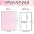 25pcs Page(4 Grids) Photo Card A5-Binder  Photo Albums Idol Cards Loose-leaf Collect Book Binder Binder Photocard Holder. 