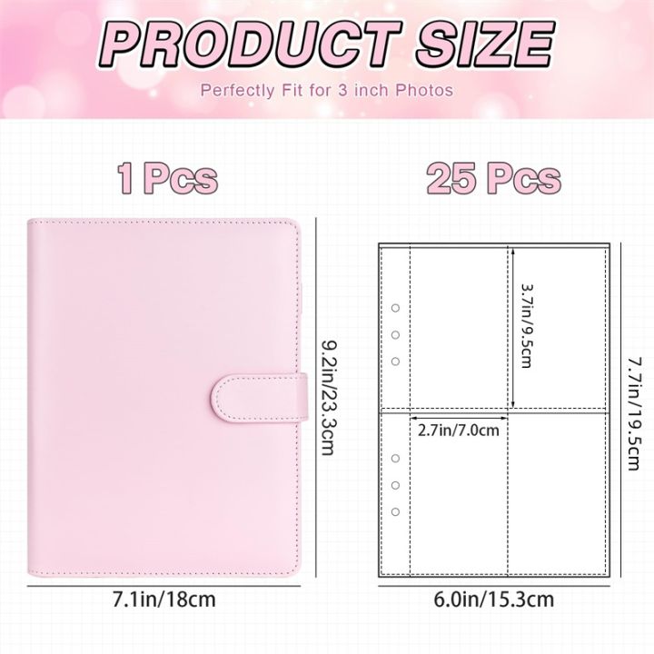 25pcs%20Page(4%20Grids)%20Photo%20Card%20A5-Binder%20%20Photo%20Albums%20Idol%20Cards%20Loose-leaf%20Collect%20Book%20Binder%20Binder%20Photocard%20Holder%20-%20Image%205