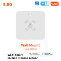 Tuya Smart Life ZigBee /Wifi MmWave Human Presence Motion Sensor 5.8G/24G With Luminance/Distance Detection For Alexa. 