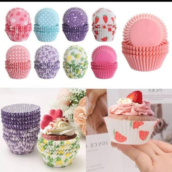 Cup Cake Liners, Random 100 +- Pcs Cupcake Liner Baking Cups Cupcake Mold Paper Muffin Cases Cake Decorating Tools paper cups
