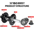 Nanlio Bicycle hubs X150 BOOST 6 Pawls 150T Noise 4 Bearing Hubs 110x15 148x12MM 8 9 10 11 12 Speed MTB Bike Hubs 28/32 Holes. 