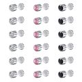 4/9 Pairs/Set Stainless Steel Ear Clips And Fake Nose Studs, No Need for Piercing, Directly Wear Fashionable Clip-On Earrings.