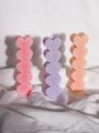 Heart Shaped Candle set of 3 - Cute Pillar Candle  Decorative Pillar Candle - Many Colours Scented candle - Aesthetic Decor Candles. 