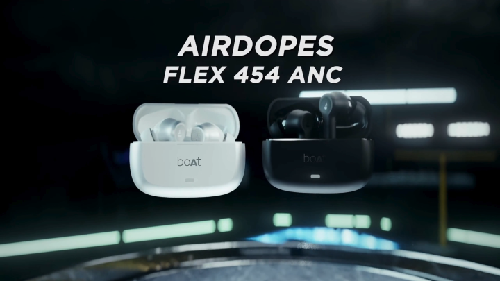 boAt AIRDOPES FLEX 454 ANC |  Premium Wireless Earbuds | 60 Hours of Playback | Industry Leading ANC Playback |   Active Noise Cancellation Upto 32 dB | Multi Connectivity | Smart Features | App Support