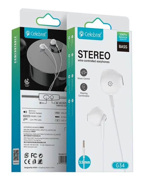 Celebrat%20G34%20Open%20Style%20Stereo%20Wired%20Earphone%203.5mm%20in-ear%20Handfree%20Quality%20Headphones%20-%20Image%209