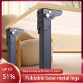1Pcs Foldable Table Feet Metal Legs Folding Support Feet Computer Desk Folding Legs Bed Legs Camping Table Tripod Hardware.
