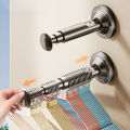 1/2pcs Hanger Storage Rack - No Drill Suction Cup Installation, Retractable & Adjustable for Home & Office, Durable Space-Saver. 