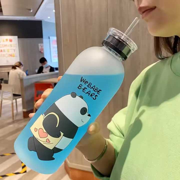 1000ML%20Water%20Bottles%20Cute%20Panda%20Bear%20Cup%201000ml%20With%20Straw%20Transparent%20Cartoon%20Water%20Bottle%20Drinkware%20Frosted%20Leak-proof%20Protein%20Shaker%20-%20Image%202