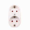 Bolantedz 2 Socket Multiple Plug Power Strip Socket Distribution Adapter 16A/250V German Standard Power Supply Plug Adapter. 
