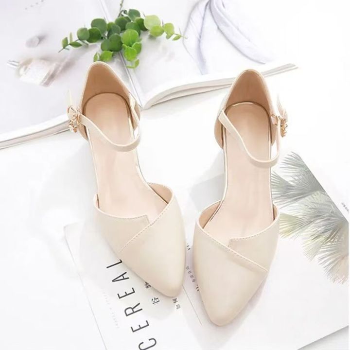 Ladies%20Elegant%20Beige%20Pointed%20Toe%20Thin%20Strap%20Cross%20Buckle%20Mid%20Heel%20Sandals%20Daily%20Office%20Shoes%20-%20Image%204