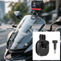 Motorcycle Windshield Clip Mount for Go Pro 13 12 11 10 9 8 7 OSMO 360 Action 4 5 Pro Insta 360 X5 X4 Go 3S ACE Pro 2 Camera.