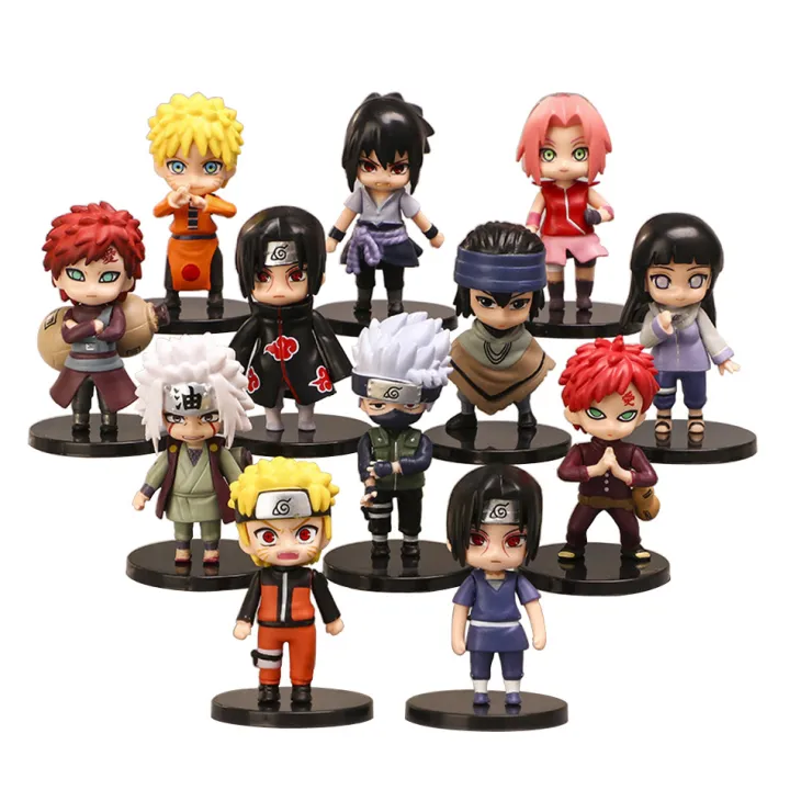 New%2012pcs/set%20Anime%20Figure%20Naruto%20Shippuden%20Hinata%20Sasuke%20Itachi%20Kakashi%20Gaara%20Action%20Figure%20Q%20Version%20PVC%20Figures%20Toys%20%20%20-%20Image%203