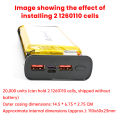 Ultra-big Capacity DIY Power Bank Shell 5V 9V 12V 5A USB PD 22.5W Type-C Super-Charge VOOC Battery Cells. 