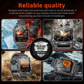 LIGE Smart Watch Men 1400mAh Big Battery Outdoor Flashlight Fitness Tracker 2.01inch Screen Bluetooth Call Snartwatch.