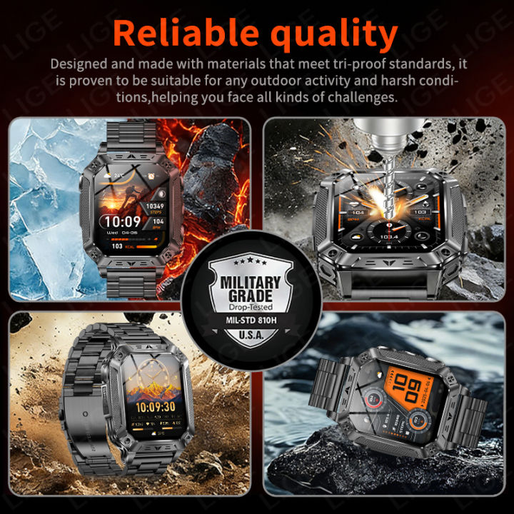 LIGE%20%20Smart%20Watch%20Men%201400mAh%20Big%20Battery%20Outdoor%20Flashlight%20Fitness%20Tracker%202.01inch%20Screen%20Bluetooth%20Call%20Snartwatch%20-%20Image%204
