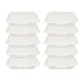 10/20PCS Disposable Lunch Boxes Plastic Salads Sandwiches Takeaway Kitchen Fridge Restaurant Picnic Food Container.