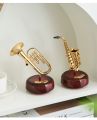 Music Box Wind Up Musicbox Twirling Music Box Rotating Base Brass Wind Instrument Replica Artware Gift for Christmas Birthday. 