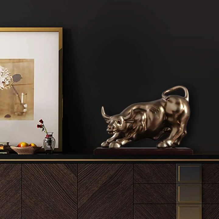 Bull%20Statue%20For%20Home,%20Office,%20Living%20Room%20Decor,%20Decorative%20Figurine%20Statue%20-%20Image%203