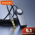 Toocki Bluetooth Car Adapter BT5.1 USB Audio Receiver Speaker For PC Speaker Wireless Mouse Earphone Keyboard Music Transmit. 
