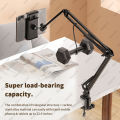 Tablet Holder for Bed with 90cm Metal Arm iPad Stand Tablet Bracket 360° Rotating Bed Phone Mount for 4.5~12.9 inch Phone Tablet.