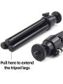 Mini Desktop Tripod Adjustable 2-Section Aluminum Alloy Stand, Tabletop Tripod with 1/4" for Action Camera Smartphone Webcam. 