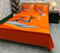 King Size Cotton Bed Sheet with Matching 3 Pillow Covers.