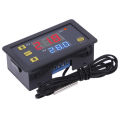 W3230 Miniature Digital Temperature Controller DC12/24V AC110-220V 20A Thermostat Heating and Cooling Thermostat (with Sensor). 