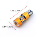 2pcs Car T10 12V LED Signal Light Orange Amber Light Position Parking City Lights T10 168 194 2825 W5W 19SMD LED Bulb. 