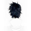 Black Short Spiky Layered Wig Synthetic Hair Messy Bangs Anime Character Cosplay Halloween Costume Party Full Wigs for Men Teens. 