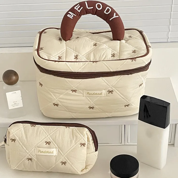 Fashion%20Brown%20Bow%20Cake%20Women%20Makeup%20Zipper%20Bag%20Large%20Capacity%20Tote%20Organizer%20Toiletry%20Cosmetic%20Pouch%20Ladies%20Make%20Up%20Handbag%20-%20Image%205
