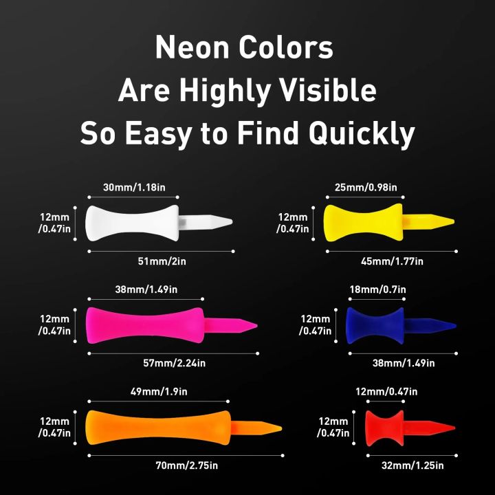 Golf%20Tees%20Plastic%20Unbreakable%20Step%20Down%20Value%2050%20Pack,Reusable%20Bulk%20Professional%20Height%20Control%20Castle%20Tee%20for%20Practice%20-%20Image%203