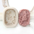 3D Flower Fairy Silicone Soap Mold Angel Girl Design With Rose Butterfly DIY Handmade Soap Candle Crafts Easy Release Cleaning.