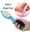 4-in-1 Multi-Use Pedicure Paddle Brush – 4-Step Pedicure Tool for Cleanse, Scrub, File, and Buff, Foot Care Kit for Smooth and Soft Feet. 