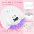 SUN5 UV LED Nail Lamp 48W Nail Dryer For Curing Gel Nail Polish With 4 Timer Automatic Sensor LCD Display Professional Nail Lamp.