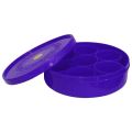 Bagmati Blue Plastic Spice Round Box. 