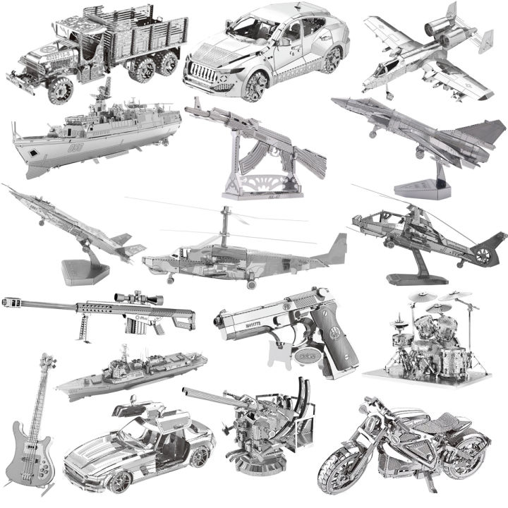 3D Metal Puzzle model kits DIY Laser Cut Puzzles Jigsaw Toy For