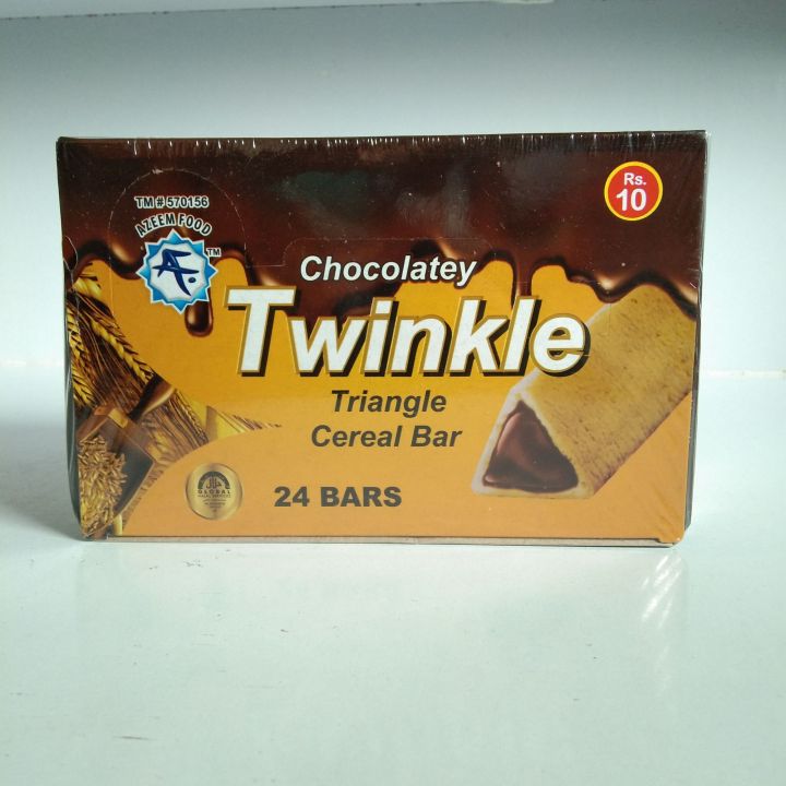 twinkle chocolatey triangle cereal bar 24 bars
