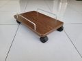 Under Desk Computer CPU Stand on Wheels / CPU Tower Box Caddy / CPU Trolley. 