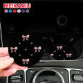 A Pair of Bow Glitter Blingbling Water Coasters Waterproof Non-Slip Car Water Cup Holder Car Interior Accessories for Women. 