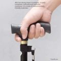 Adjustable Telescopic Portable Folding Aluminum Alloy Walking Stick Hiking Stick Non-Slip Elderly Walking Crutches. 