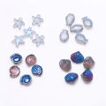 20 Pcs Mixed Shape Starfish /Snail /Shell/ Small Fish Crystal Glass Loose Beads DIY Making Earing Necklace Jewelry Accessories. 