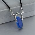 Dmc Devil May Cry 5 Dante Pendant Necklace Red Blue Gem Cosplay Necklaces Long Rope Chain Vintage Gifts for Men. 