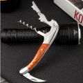 Professional Waiter's Corkscrew Premium Wood Handle Wine Opener with Foil Cutter Multifunction Portable Bottle Opener Bar Tool. 